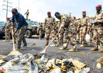 Insalubrité à Conakry : Ce coup de balai du Gal Mamadi Doumbouya à Madina