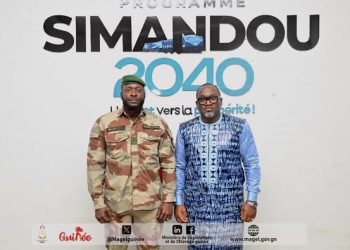 𝐌𝐀𝐆𝐄𝐋 – Le ministre Felix LAMAH rencontre le général Amara CAMARA. L&rsquo;agriculture, premier pilier du projet Simandou.