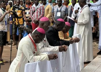 Religion: l&rsquo;humilité du chrétien, la transition, les partis politiques et médias fermés, lisez la messe de clôture du pèlerinage portée par Mgr Moise Tenguiano de Boffa