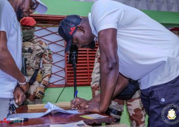 Vote référendaire: le Président Mamadi Doumbouya a voté à Boulbinet