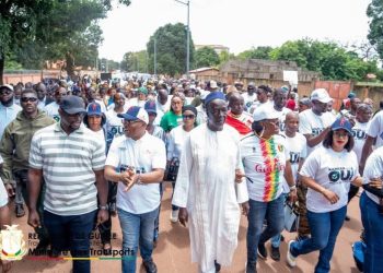 Ousmane Gaoual Diallo : entre proximité et ferveur populaire, une campagne référendaire sous le signe de l’unité nationale