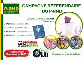 Nouvelle constitution : Sékouba Diack Diakité entame une tournée nationale dans le cadre de la campagne référendaire