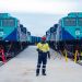 Les quatre premières locomotives du projet Simandou sont arrivées en Guinée: Une nouvelle étape majeure vers l’opérationnalisation de la Compagnie du TransGuinéen (CTG).