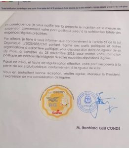 Politique: L'UFDG sous pression et menacé de dissolution 3 Screenshot 20251217 171045 Chrome