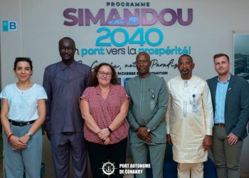 Port autonome de Conakry : une délégation de l&rsquo;Union européenne et Expertise France échange les autorités portuaires